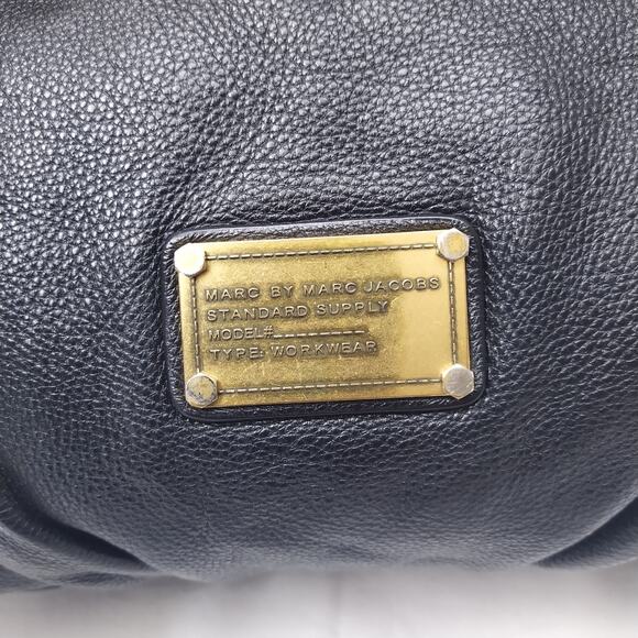 Marc By Marc Jacobs Black Pebbled Leather Double Handles Shoulder Bag - Picture 4 of 16